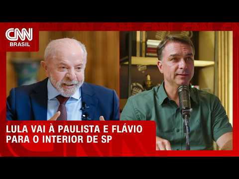 Na reta final, Lula vai à Paulista e Flávio Bolsonaro para o interior de SP | CNN 360º