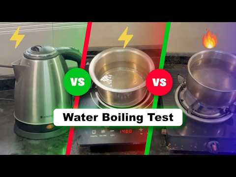 Which is Fastest? Gas Stove vs. Induction Cooker vs. Electric Kettle