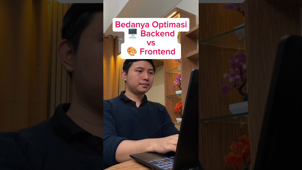 Bedanya Frontend vs Backend Engineer saat optimasi sistem 😎 🖥️ #backend #frontend #coding #fullstack