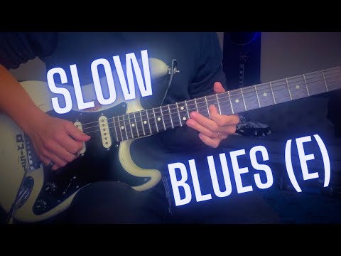 Slow Blues Guitar Backing Track (E)