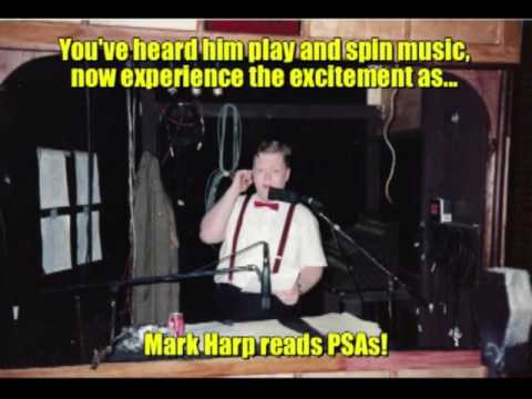 Mark Harp Reads PSAs on WJHU, 1983