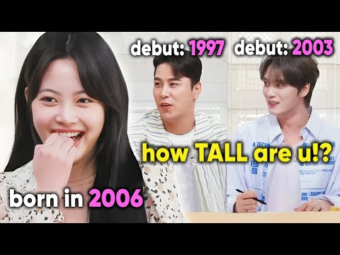 these senior idols' shocked reaction to Eunchae's AGE and how TALL she is