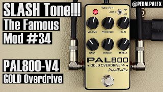 Video thumbnail for PAL800-V4 GOLD Overdrive - SLASH Tone!!! The Famous Mod #34. by PedalPalFx