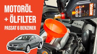 Youtube thumbnail of video "Wie Passat 6 1.8 TSI Motoröl und Ölfilter wechseln 🛢"