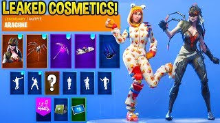 *NEW* Leaked Fortnite Skins & Emotes..!! (Female Durr Burger, Electro Swing, Spider Skins)