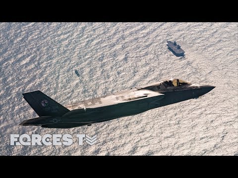 The First F-35B Aircraft Has Landed On Board HMS Queen Elizabeth | Forces TV