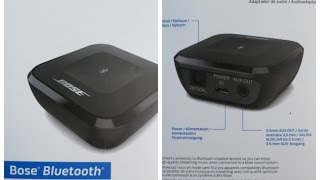 Bose Bluetooth Wireless Music Audio Receiver Adapter Unboxing & Review