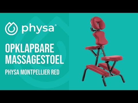 Video - Opklapbare massagestoel - 160 kg - Rood