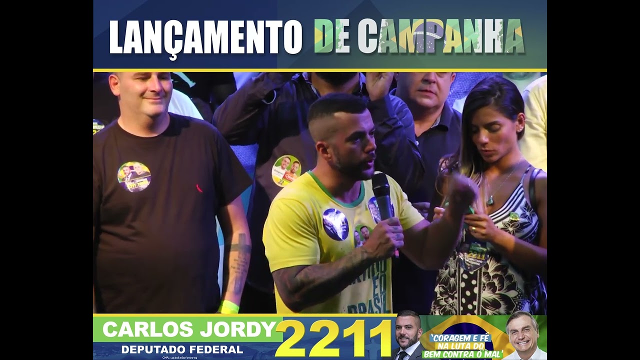 E ASSIM FOI O LANÇAMENTO DA CAMPANHA DE REELEIÇÃO DO DEPUTADO FEDERAL CARLOS JORDY-Vote 2️⃣2️⃣1️⃣1️⃣