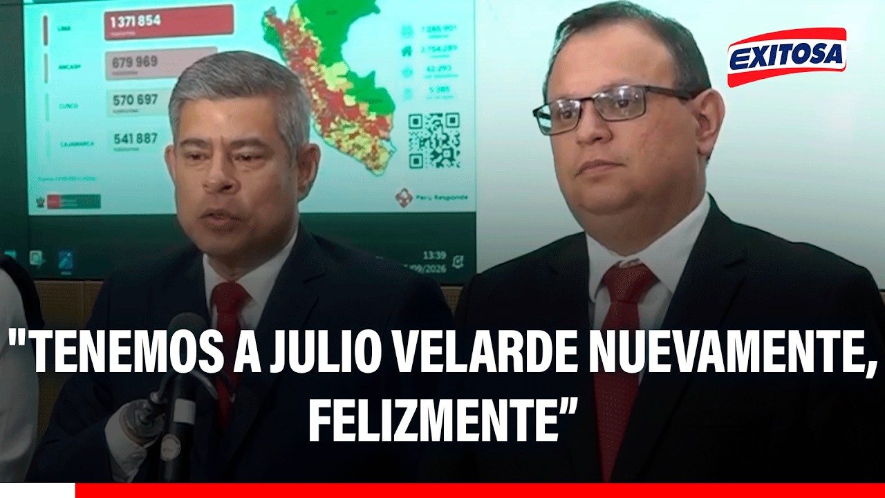🔴🔵 Luis Galarreta: "Tenemos a Julio Velarde nuevamente, felizmente"