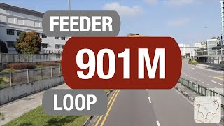 SMRT Buses Feeder 901M | Bus Service Route Visual