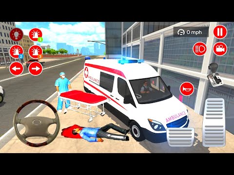 US ambulance Driving Simulator 2021 - Emergency Van Rescue Driver - Android Gameplay