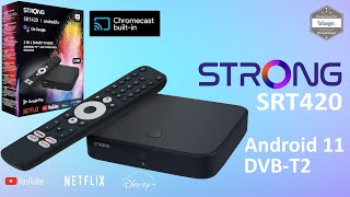 STRONG SRT420 Android TV Box & TNT DVBT2 - Multimedia Gateway -- Android 11 - 2GB Ram & 16GB Rom