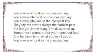 Kathleen Edwards - The Cheapest Key Lyrics