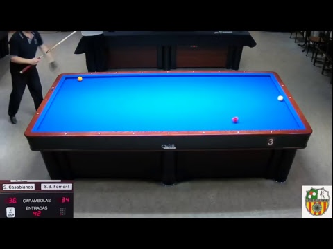 LLIGA NACIONAL 3 BANDES - S.B.FOMENT MOLINS vs S.CASABLANCA