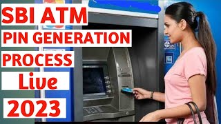 How to activate sbi atm card in atm machine || SBI New atm Pin Generation 2023 Process