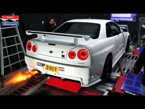 800HP Nissan Skyline GTR V-Spec on the Dyno!
