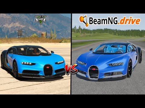Beamng Normal bugatti chiron Car Vs Gta 5 Monster bugatti chiron Car - Which Is Best?