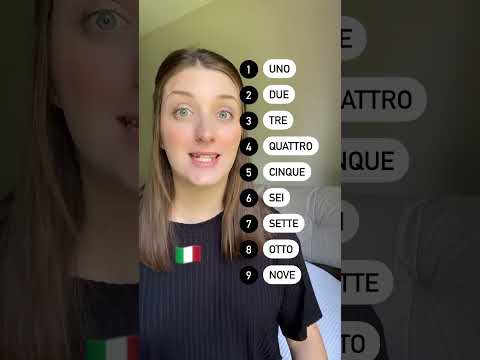 Numbers in Italian #language #learn #italianlanguage 🇮🇹
