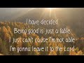 I Have Decided ~ Amy Grant ~ lyric video