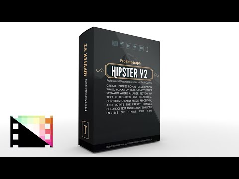 ProParagraph Hipster Vol. 2 - Professional Description Titles for Final Cut Pro - Pixel Film Studios