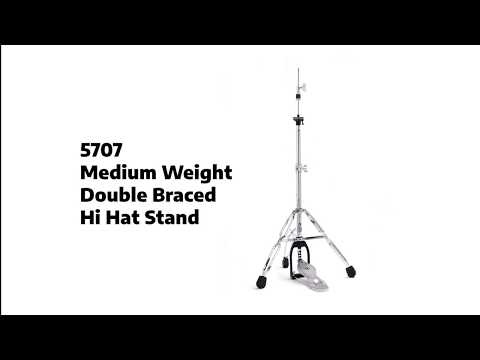 Gibraltar Medium Weight Double Braced Hi Hat Stand 5707 image 7