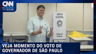 Vídeo: Governador de São Paulo, Tarcísio de Freitas vota em São Paulo | CNN ELEIÇÕES