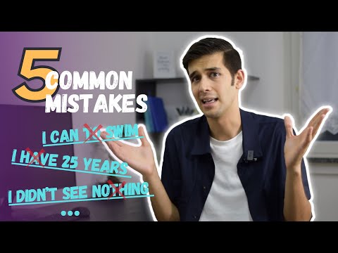 5 Common English grammar mistakes for lower intermediate level
