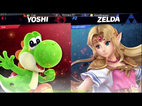 Hotsauce Ultimate #4 - Cat (Yoshi) vs King Bowser (Zelda) - Winners R1