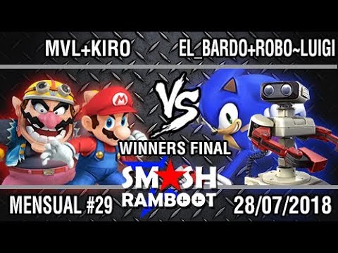 [SmashxRamboot #29] MVL+Kiro Vs. El_Bardo+Robo~Luigi - Winners Final