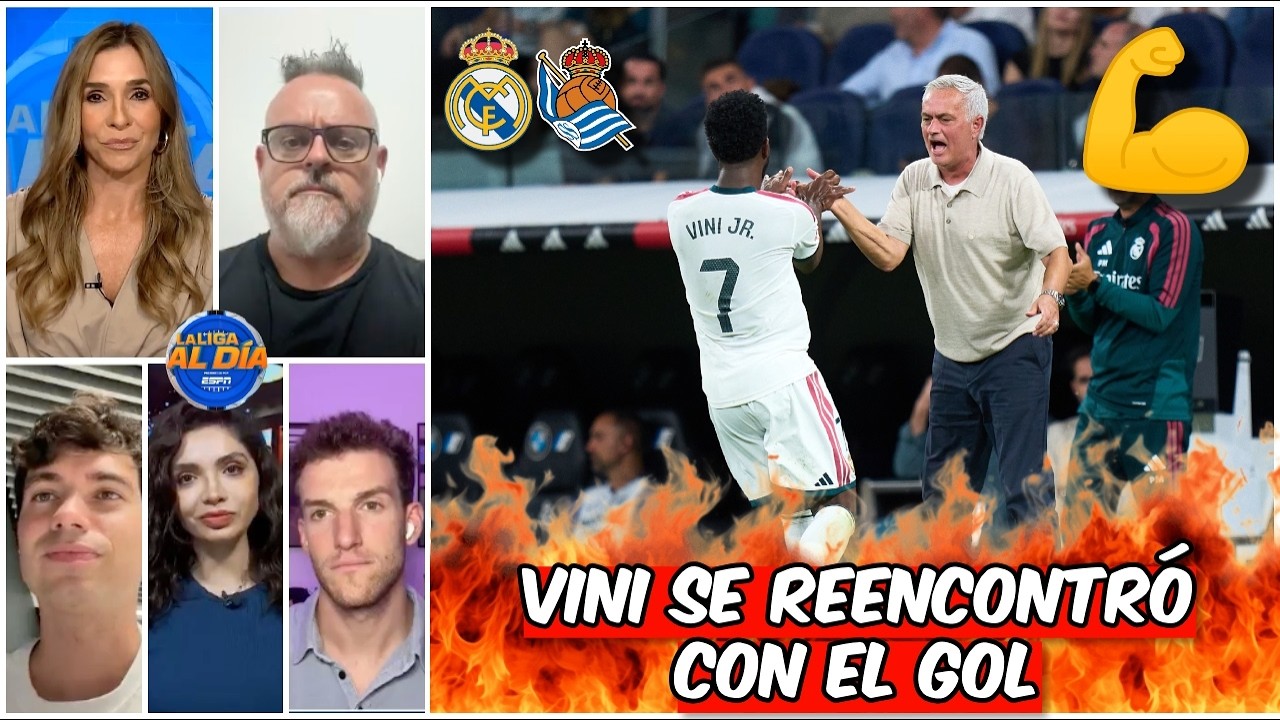 VINI JR LUCHÓ contra los SILBIDOS del BERNABÉU y ANOTÓ un GOL ante la REAL SOCIEDAD | La Liga Al Día