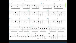 Tears of Taragon + Freedom Call + Drum only + Drum tab