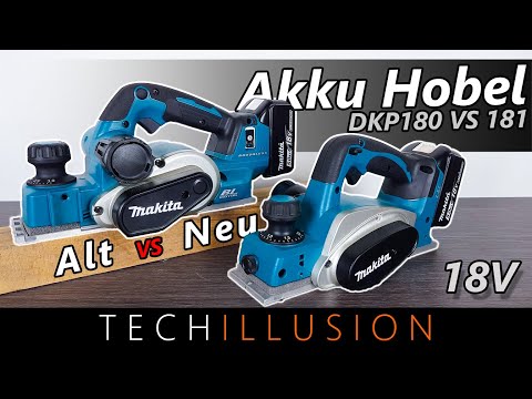 🔥WELCHER IST BESSER?! Makita 18V Akku Hobel Vergleichstest😱 - DKP180 VS DKP181 im Test