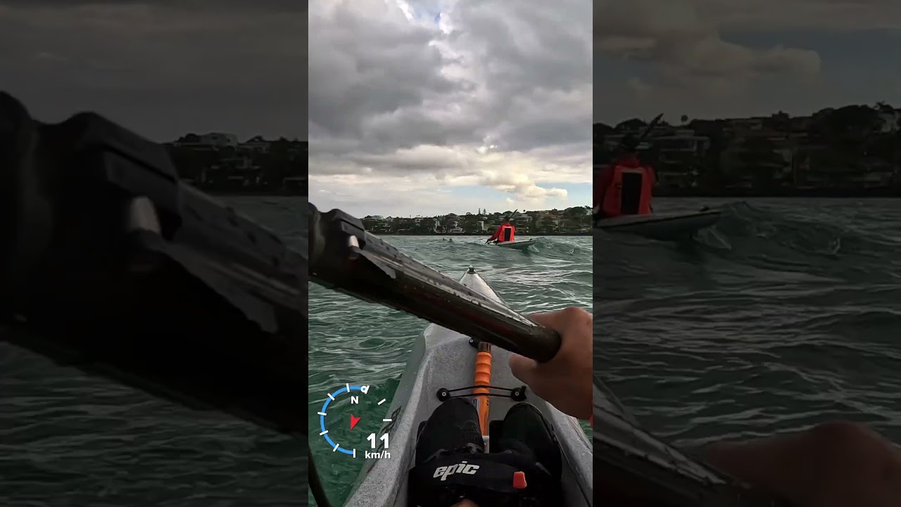 Choppy sea #kayak #newzealand #surfski #choppy