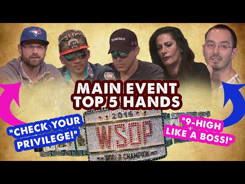 2016 WSOP Main Event Top 5 Hands | World Series of Poker