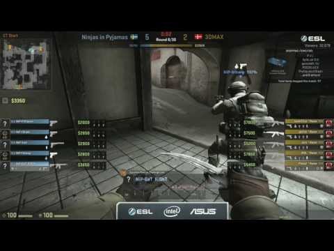NiP vs 3DMAX on de_dust2 @ EMS One Katowice 2014 Group B (CS:GO NiP vs 3DMAX)