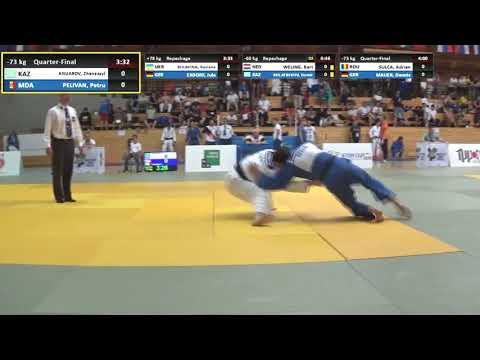 Judo.MD 2019 * ANUAROV , KAZ - PELIVAN , MDA * 1/4 Junior European Judo Cup Paks, HUN