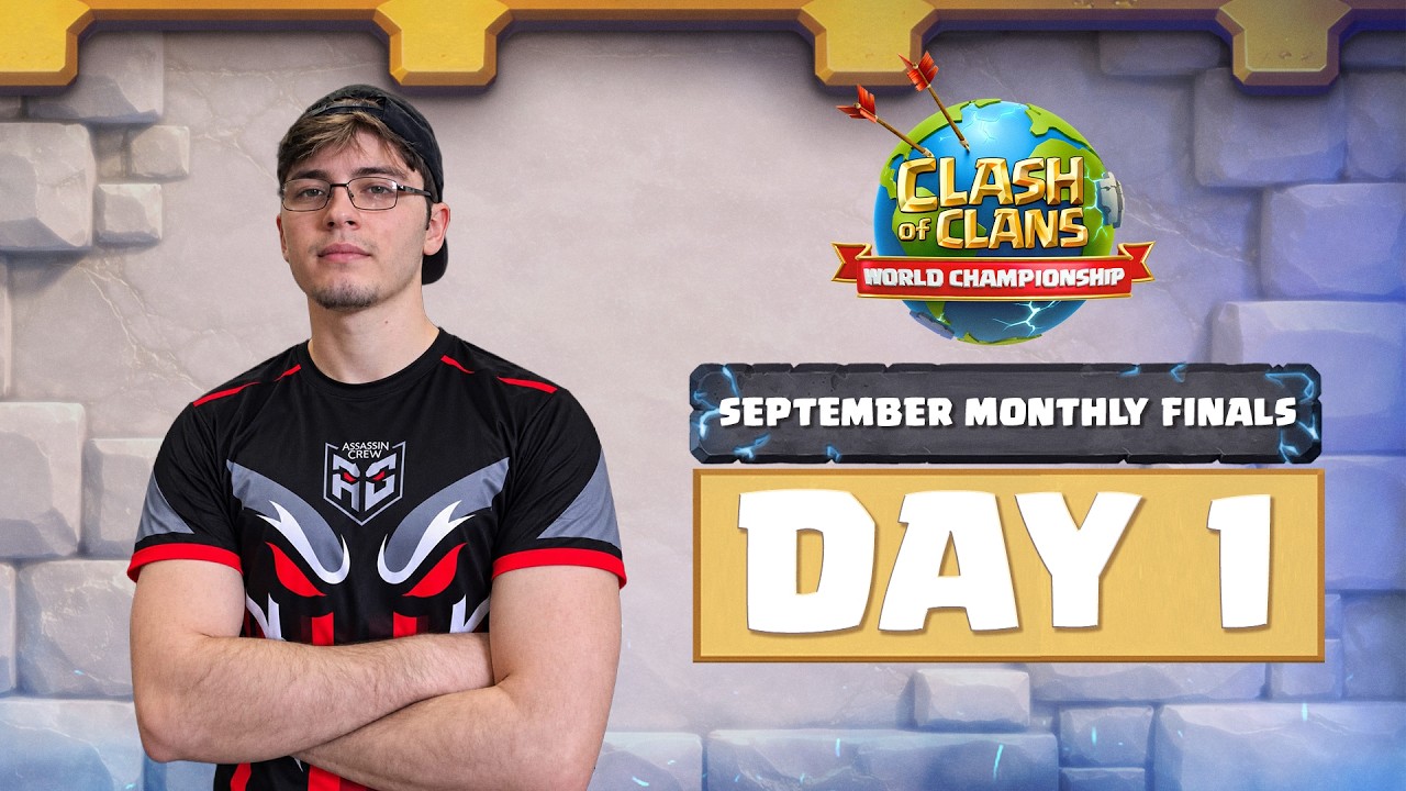 World Championship: September Monthly Finals | Day 1 | #ClashWorlds | Clash of Clans