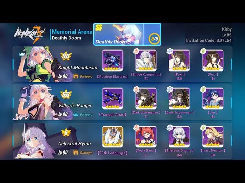 Honkai Impact 3: Memorial Arena Exalted Tier Doom (30346 Score)