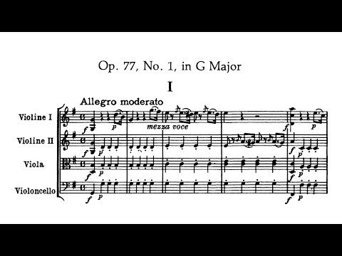 Haydn - String Quartet No.66, Op.77 No.1 (Score)