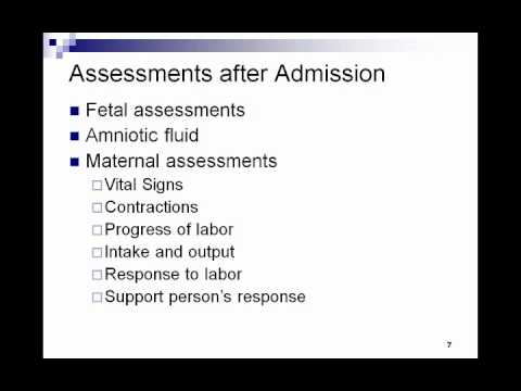 Intrapartum Nursing Care Lecture