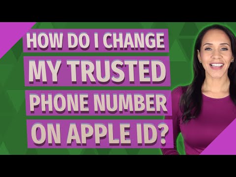 How do I change my trusted phone number on Apple ID?