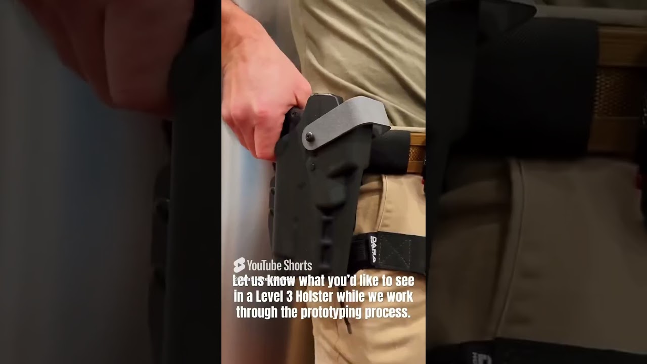 Dara Holsters Level 3 Prototype | daraholsters.com #lawenforcement #level3holster #prototype