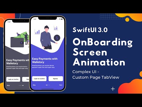 SwiftUI 3.0 OnBoarding Screen Animation - Complex UI - Animation's - Xcode 13