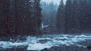 Relax to the sounds of rain and thunder with a natural ambiance to calm your mind and unwind
