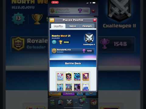 Co-leader being handed to me! | Clash Royale #Shorts