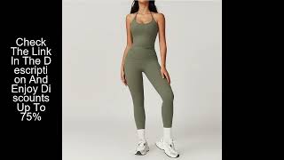 Download the video "2 Pieces Women Clothes Yoga Set Workout Tracksuit Sportswear Gym Clothing High Waist Bell Bottoms Fi"