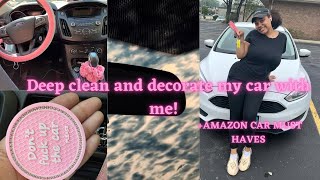 DEEP CLEAN+ DECORATE MY CAR W/ ME *AMAZON MUST HAVES*