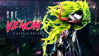 Doll Figurine SHE VENOM SCREAM Marvel Universe Comics | MCU | Superhero | Monster High Repaint Ooak