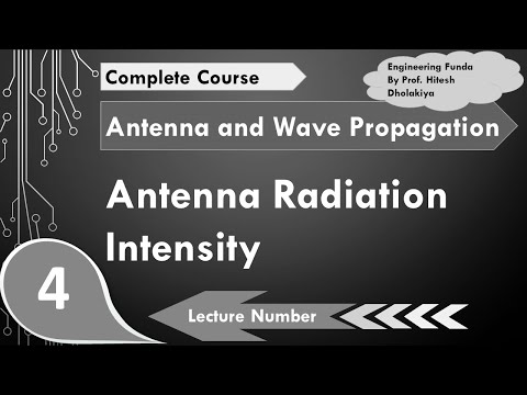 Antenna Radiation Intensity Antenna Parameters in Antennas Wave Propagation by Engineering Funda